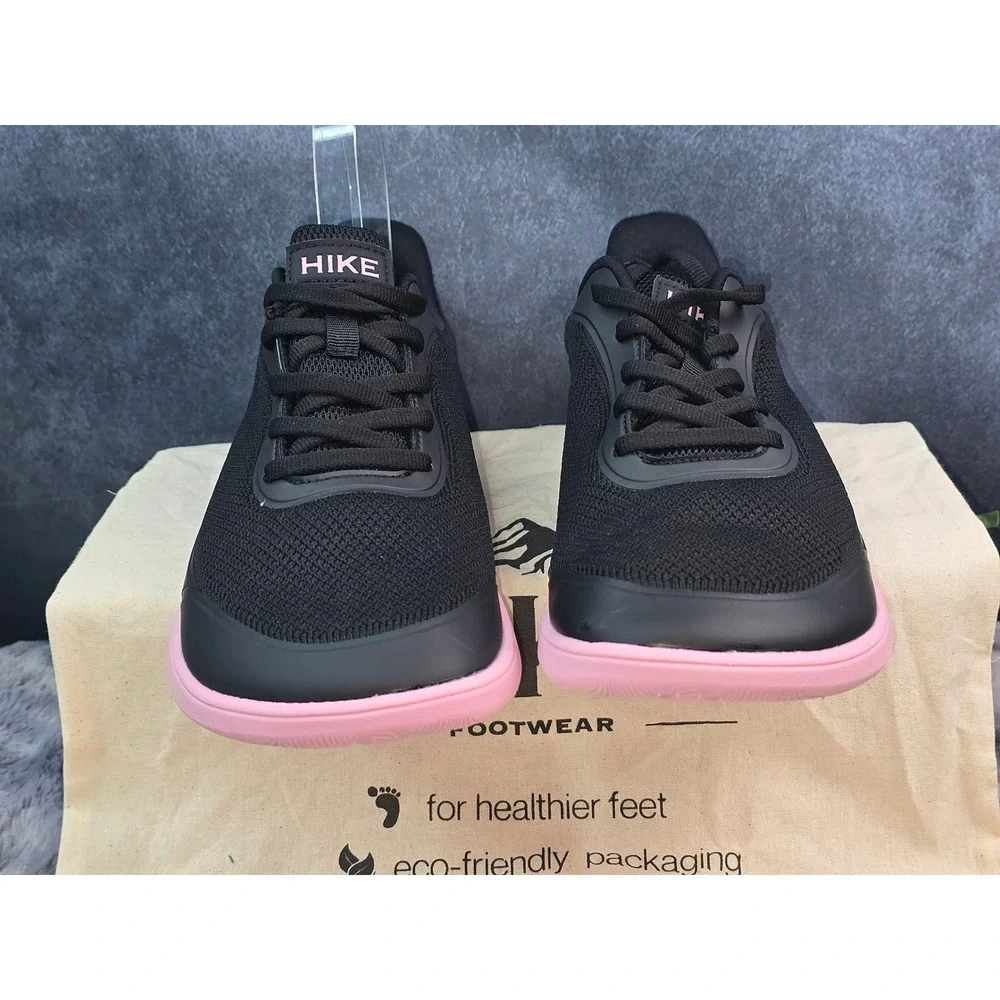 NWT Hike Footwear Wave Sneakers Black Pink Barefoot Minimalist Shoes Womens 9